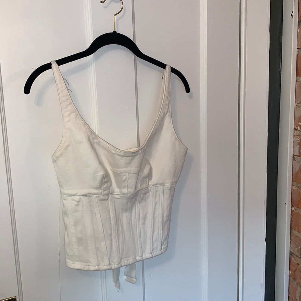 Maeve - white corset style top